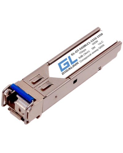 Модуль SFP WDM GL-OT-SG08LC1-1550-1310-D GL-10RLC-D Gigalink в Петропавловске-Камчатском Модули SFP/XFP/GBIC Pintop.ru