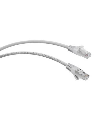 Патч-корд FTP, категория 5e, 0.5 м, LSZH, экранированный, серый Cabeus PC-FTP-RJ45-Cat.5e-0.5m-LSZH в Петропавловске-Камчатском Патчкорды (медные) Pintop.ru