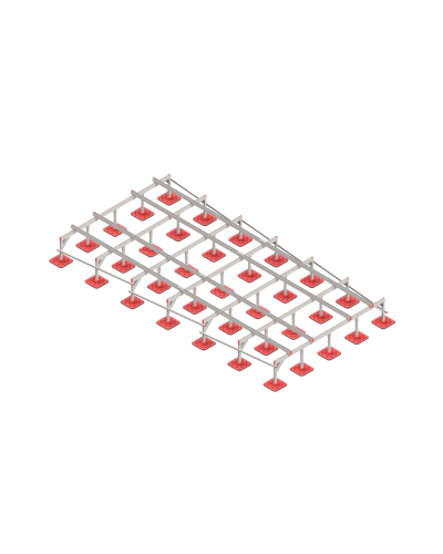 Опорная конструкция для установки оборудования TECHNORAPTOR FOOT 3000х6000 тип 2 HD КМ-профиль (KM-TR-F-SSEI-3000-6000-2 HD) в Петропавловске-Камчатском Системы видеонаблюдения Pintop.ru