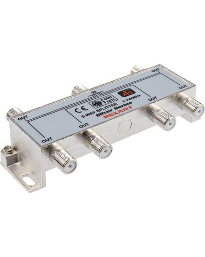 Делитель ТВх6 под F-разъем, 5-1000МГц, Silver (7 F-разъемов в комплекте) REXANT 05-6104 в Петропавловске-Камчатском Системы видеонаблюдения Pintop.ru