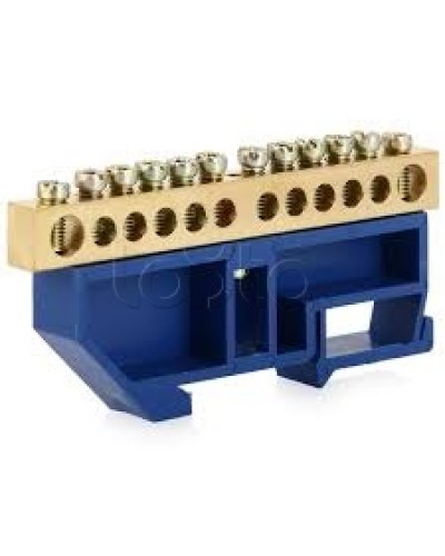 Шина нулевая с DIN-изолятором ШНИ-6x9-10-Д-С IEK YNN10-69-10D-K07 в Петропавловске-Камчатском Клеммные колодки Pintop.ru