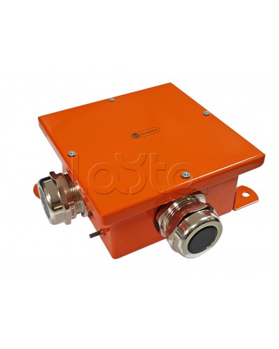 Экопласт SMB120 Коробка металл, огн. E-110, о/п,120х120х60, IP66, 5P, (1,5-4 мм2), оранж. в Петропавловске-Камчатском Распределительные коробки Pintop.ru