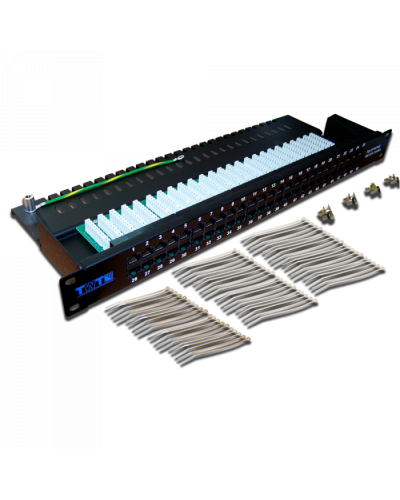 Патч-панель телефонная, 19, 1U, 50 портов RJ-45 TWT (TWT-PP50TEL45) в Петропавловске-Камчатском Патч панель Pintop.ru