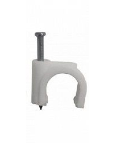 Скоба пластиковая с гвоздем (клипса), макс. Диаметр Hyperline (GC-1C) в Петропавловске-Камчатском Держатели, клипсы, скобы Pintop.ru