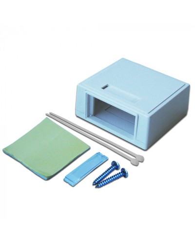 Коробка настенная на 1 модульную вставку, белая LANMASTER (LAN-MB-M2-WH) в Петропавловске-Камчатском Распределительные коробки Pintop.ru