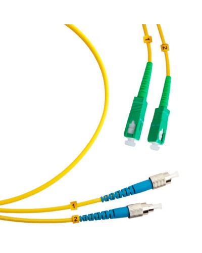 Шнур оптический duplex SC/APC-FC/UPC 9/125 sm 15м LSZH Cabeus FOP(d)-9-SC/APC-FC/UPC-15m в Петропавловске-Камчатском Патч-корды оптические Pintop.ru