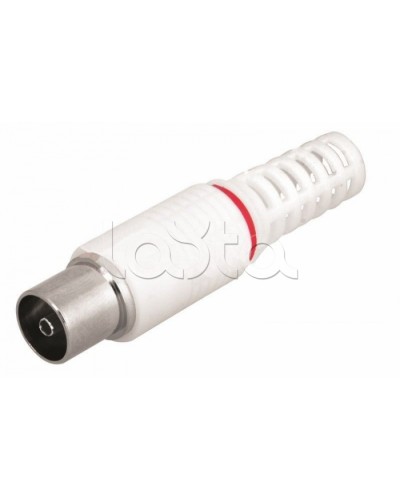 Разъем гнездо TV без пайки белый (100шт/уп) REXANT 05-2043 в Петропавловске-Камчатском Коннекторы Pintop.ru