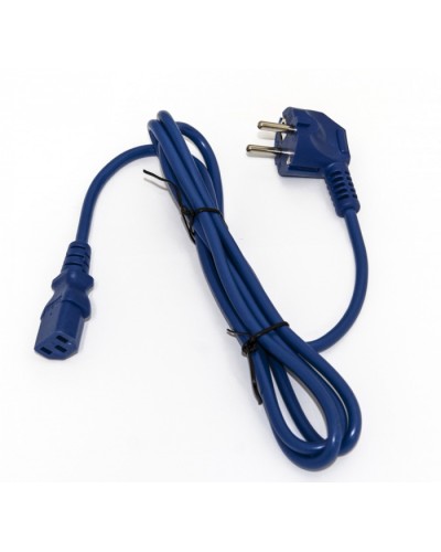 Кабель питания компьютера Hyperline PWC-IEC13-SHM-5.0-BL в Петропавловске-Камчатском Патч-корды и пигтейлы Pintop.ru