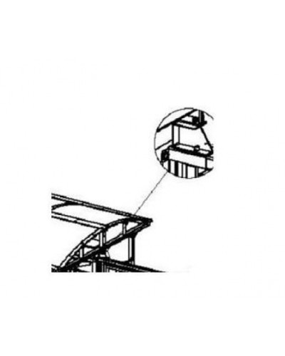 Кронштейн для стыковки турникета PERCo-RF01 0-09 в Петропавловске-Камчатском Дополнительное оборудование для СКУД Pintop.ru