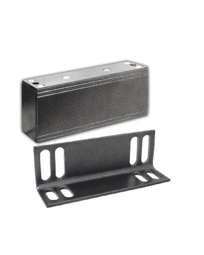 Замок электромагнитный Олевс М2-400 с уголком серебряный антик в Петропавловске-Камчатском Электромагнитные замки Pintop.ru