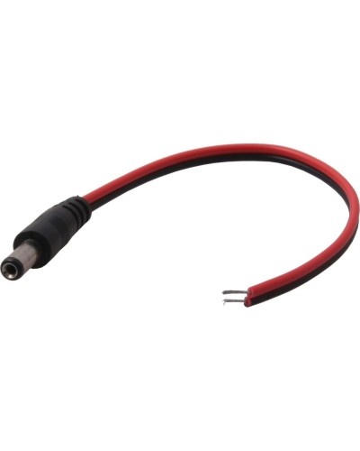 Разъем питания DC штекер 2,5х5,5мм с проводом 20 см REXANT 14-0324 в Петропавловске-Камчатском Коннекторы и разъемы Pintop.ru