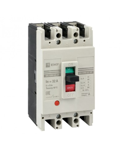 Выключатель автоматический ВА-99М 63/16А 4P 5In 25кА EKF PROxima (mccb99-4P5In63-16m) в Петропавловске-Камчатском Электротехническое оборудование Pintop.ru