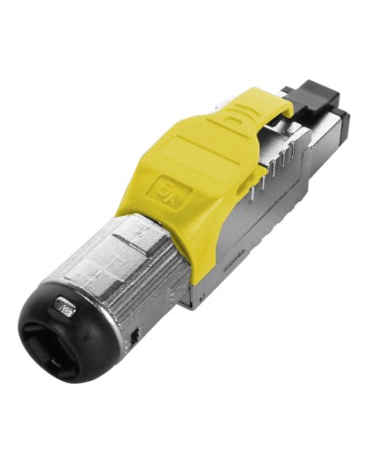 Разъем полевой оконцовки RJ-45 Hyperline (PLUE-8P8C-S-C6A-SH-YL) в Петропавловске-Камчатском Коннекторы Pintop.ru