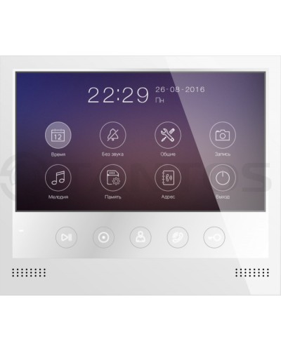 Монитор цветного видеодомофона формата AHD с сенсорными кнопками и возможностью записи фото или видео по вызову на microSD карту Tantos Selina HD M в Петропавловске-Камчатском Абонентские видеоустройства Pintop.ru