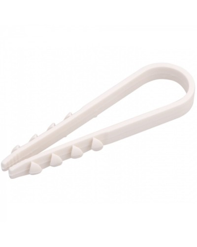 Дюбель-хомут 5-10, белый (100шт/уп) REXANT 07-4501 в Петропавловске-Камчатском Стяжки-хомуты Pintop.ru