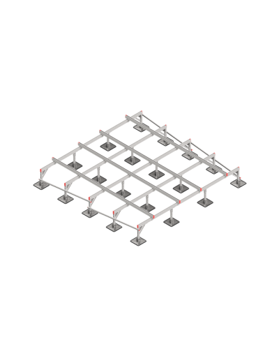 Опорная конструкция для установки оборудования TECHNORAPTOR STEELFOOT 3500х3500 КМ-профиль (KM-TR-STF-SSEI-3500-3500) в Петропавловске-Камчатском Системы видеонаблюдения Pintop.ru