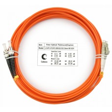 Шнур оптический duplex LC-ST 62,5/125 mm 5м LSZH Cabeus FOP-62-LC-ST-5m