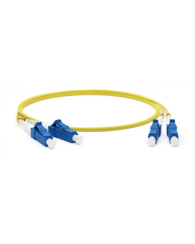 Патч-корд волоконно-оптический Hyperline FC-D2-9-LC/UR-LC/UR-H-10M-LSZH-YL в Петропавловске-Камчатском Патч-корды оптические Pintop.ru