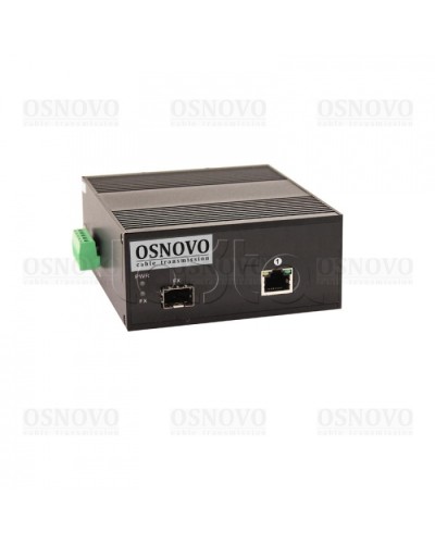 Медиаконвертер Gigabit Ethernet с поддержкой PoE OSNOVO OMC-1000-11HX/I в Петропавловске-Камчатском Медиаконвертеры Pintop.ru