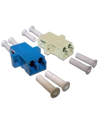 Адаптер оптический LANMASTER LC, SM/APC, корпус SC без фланцев, дуплексный LANMASTER LAN-2LCS/NF-AM-APC в Петропавловске-Камчатском Патч-корды и пигтейлы Pintop.ru