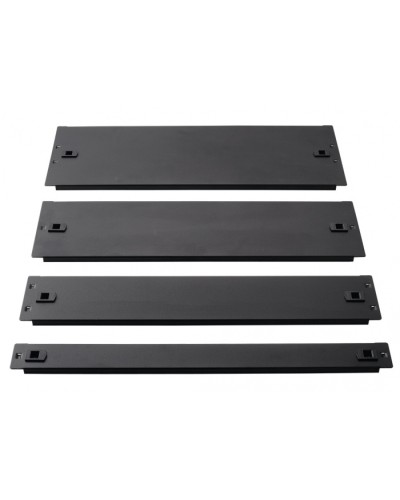 Фальш-панель металлическая 19 1U, быстросъемная, черная LANMASTER LAN-DC-TLMFP-1U в Петропавловске-Камчатском Аксессуары для стоек и шкафов Pintop.ru