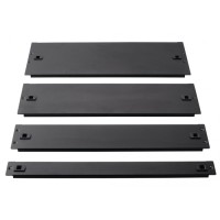 Фальш-панель металлическая 19" 2U, быстросъемная, черная LANMASTER LAN-DC-TLMFP-2U