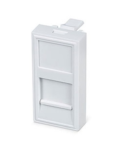 Вставка 45x22,5 (Mosaic) для 1 модуля формата Keystone Jack (FP-22,5-1M) Пожтехкабель СКС (202-030) в Петропавловске-Камчатском Модули Keystone Pintop.ru