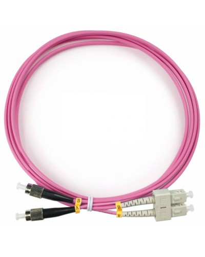 Шнур оптический duplex SC-FC 50/125 mm OM4 2м LSZH Cabeus FOP-50-OM4-SC-FC-2m в Петропавловске-Камчатском Патч-корды оптические Pintop.ru