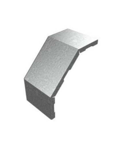 Крышка угла вертикального внешнего 90° 600х15 (0,7) для лестничного лотка ПожТехКабель (651-405) в Петропавловске-Камчатском Кабельные лотки Pintop.ru