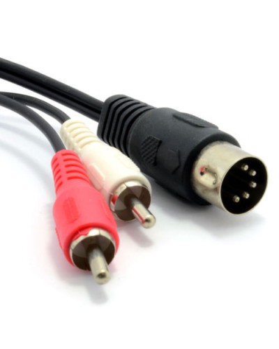 Шнур DIN 5PIN Plug - 2 RCA Plug 1.5 м GOLD (10шт/уп) REXANT 17-2512 в Петропавловске-Камчатском Патч-корды и пигтейлы Pintop.ru