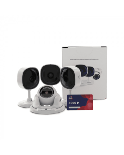 Комплект облачного видеонаблюдения TRASSIR 4TR1Cloud3000 в Петропавловске-Камчатском IP-камеры Pintop.ru
