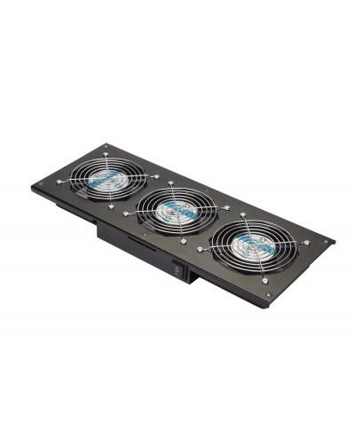 Eurolan Модуль вентиляторный потолочный, 3 вентилятора, термореле, 3 положения, черный (60A-90-11-30BL) в Петропавловске-Камчатском Вентиляторные модули Pintop.ru