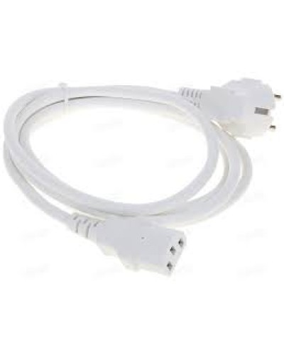 Шнур питания C13-Schuko угловая, 3х0.75, 220В, 10А, белый, 1 метр LANMASTER (LAN-PP13/SHA-1.0-WH) в Петропавловске-Камчатском Аксессуары для стоек и шкафов Pintop.ru