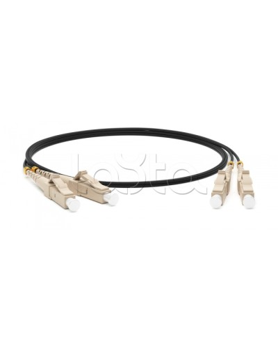 Патч-корд волоконно-оптический Hyperline FC-D2-50-LC/PR-LC/PR-H-1M-LSZH-BK в Петропавловске-Камчатском Патч-корды оптические Pintop.ru