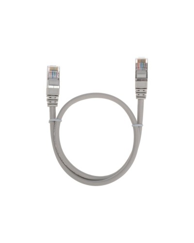 Патч-корд F/UTP, CAT 5e, RJ45-RJ45, 26AWG, LSZH, серый, 0,5м REXANT 02-0110-05 в Петропавловске-Камчатском Патчкорды (медные) Pintop.ru