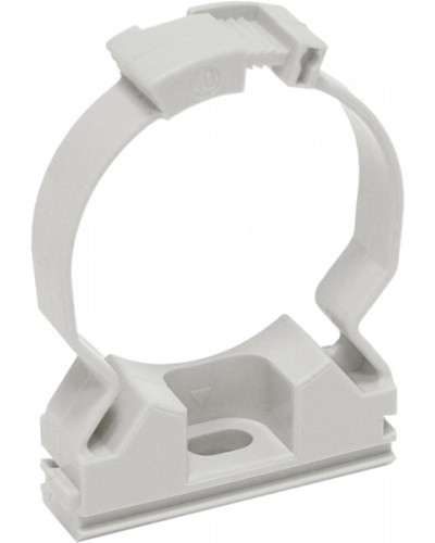 ELASTA Хомутный держатель CFC25 серый IEK (CTA10MP-CFC25-K41-100) в Петропавловске-Камчатском Стяжки-хомуты Pintop.ru