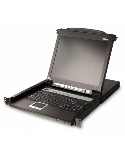 KVM консоль с переключателем ATEN CL5708FM-AT-RG в Петропавловске-Камчатском Системы видеонаблюдения Pintop.ru