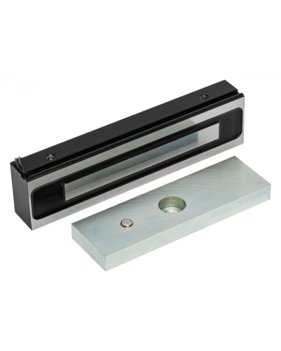 Электромагнитный замок AccordTec ML-200K-3 Premium Black с планкой в Петропавловске-Камчатском Электромагнитные замки Pintop.ru