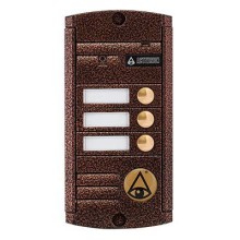 Видеопанель вызывная накладная цветная на 3 абонента с TM-считывателем Activision AVP-453 TM (PAL, антик)