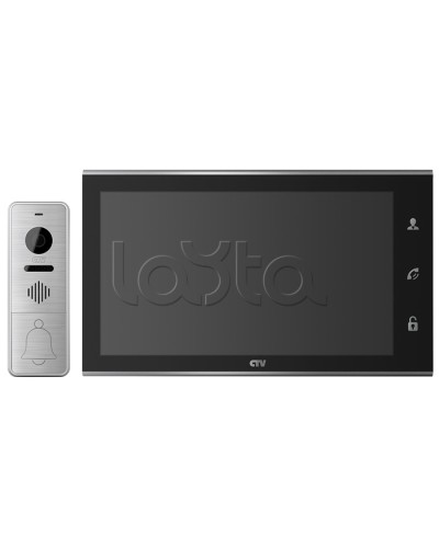 Комплектвидеодомофона CTV-DP4105AHD (черный) в Петропавловске-Камчатском Комплекты домофонов Pintop.ru