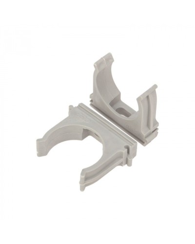 Крепеж-клипса для труб д.25мм, цвет серый Cabeus (CF25-GY) в Петропавловске-Камчатском Держатели, клипсы, скобы Pintop.ru