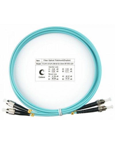 Шнур оптический duplex FC-ST 50/125 mm OM3 1,5м LSZH Cabeus FOP-50-FC-ST-1,5m в Петропавловске-Камчатском Патч-корды и пигтейлы Pintop.ru