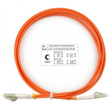 Шнур оптический duplex LC-LC 62,5/125 mm 2м LSZH Cabeus FOP-62-LC-LC-2m