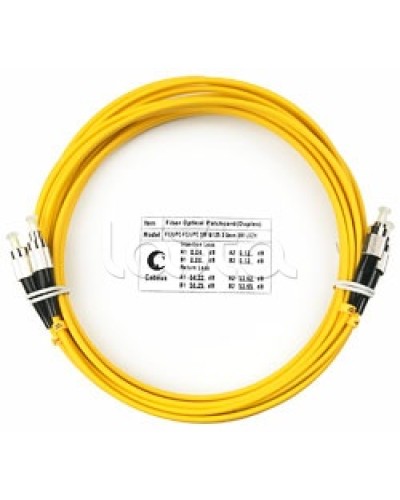 Шнур оптический SM 9/125 duplex LC/LC (10 м) Cabeus FOP(D)-9-LC-LC-10M в Петропавловске-Камчатском Патч-корды оптические Pintop.ru