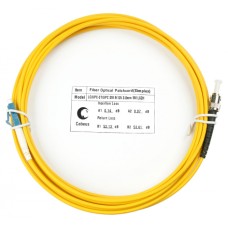 Шнур оптический simplex LC-ST 9/125 sm 7м LSZH Cabeus FOP(s)-9-LC-ST-7m