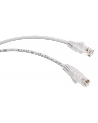 Патч-корд медный U/UTP кат.5е (1м) LSZH (белый) Cabeus PC-UTP-RJ45-Cat.5e-1m-WH-LSZH в Петропавловске-Камчатском Патчкорды (медные) Pintop.ru