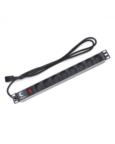 Блок на 8 розеток IEC 320 горизонтальный для 19 шкафов Cabeus (PDU-8P-2IEC) в Петропавловске-Камчатском Блоки розеток Pintop.ru