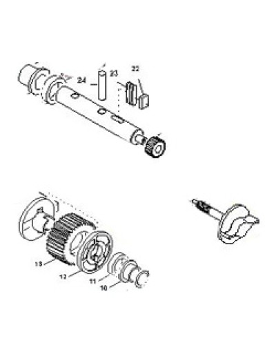 Выходной вал BX-E, BX-E241 Came 119RIBX015 в Петропавловске-Камчатском Запчасти для шлагбаумов и автоматики Pintop.ru