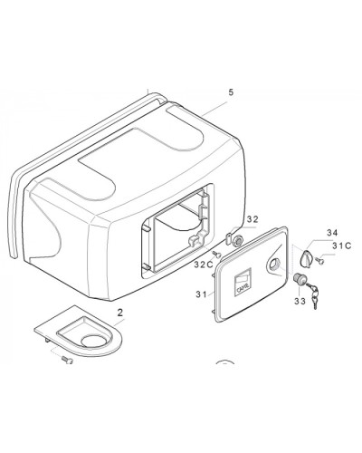 Корпус FERNI пластиковый Came 119RID122 в Петропавловске-Камчатском Запчасти для шлагбаумов и автоматики Pintop.ru