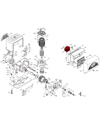 Крепление для фотоэлемента DBC к стойке Came 119RIR265 в Петропавловске-Камчатском Запчасти для шлагбаумов и автоматики Pintop.ru